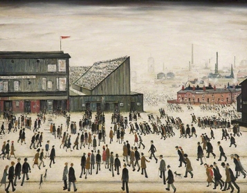Going to the Match - L S Lowry Lowry - Going to the match