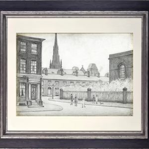 L.S Lowry Hand Signed  Lithograph on wove paper - St Philips Church Salford 65/75