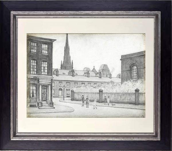 L.S Lowry Hand Signed  Lithograph on wove paper - St Philips Church Salford 65/75